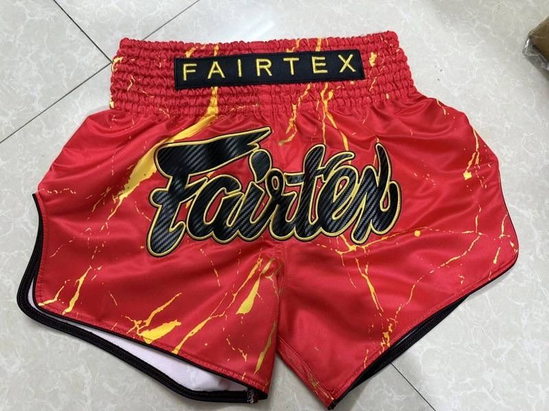 шорти кікбоксинг Fairtex inferno muay thai shorts red