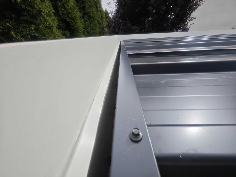 CARPORT aluminiowy pergola masywna. wymiar 5x3m, kolor: RAL9010STR