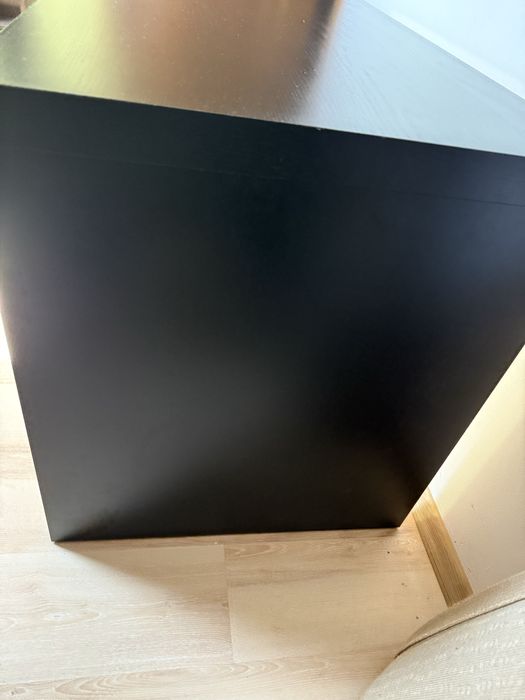 Biurko Ikea Malm czarnobrąz 140x65