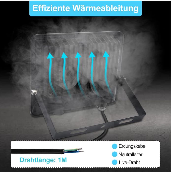 7 Focos Leds para exterior novos na caixa!