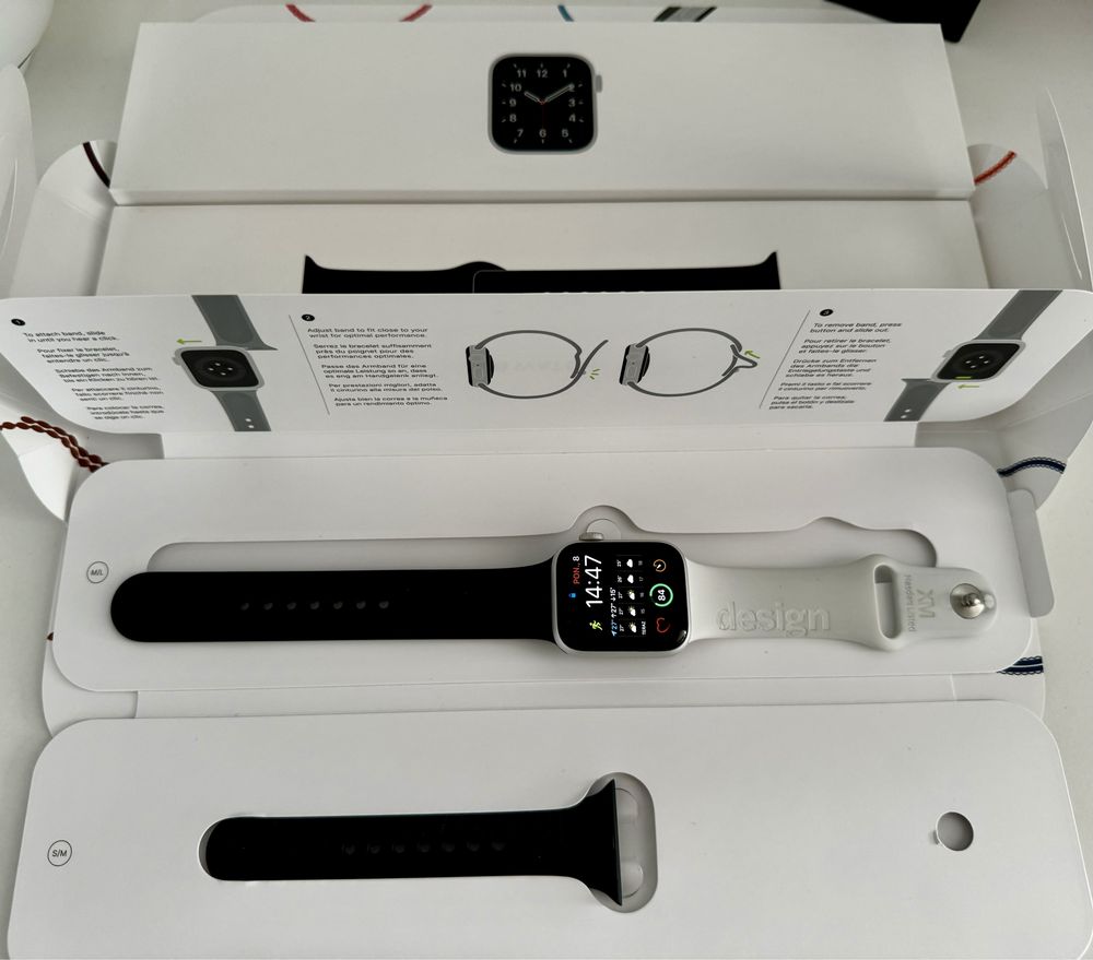 Apple watch iWatch SE 2022 - super stan 100% sprawny zestaw A2351 GPS