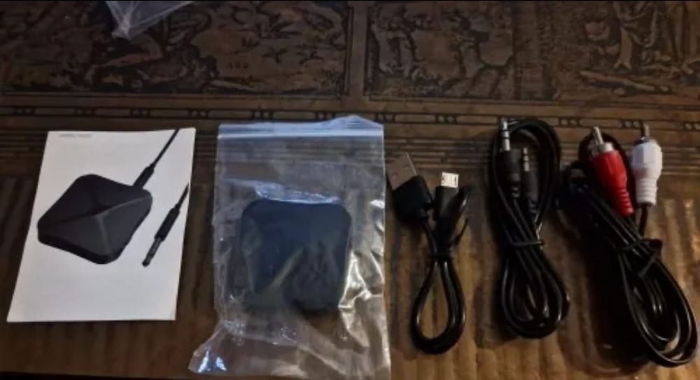 Transmiter nadajnik odbiornik bluetooth aux jack aku okablowanie hit