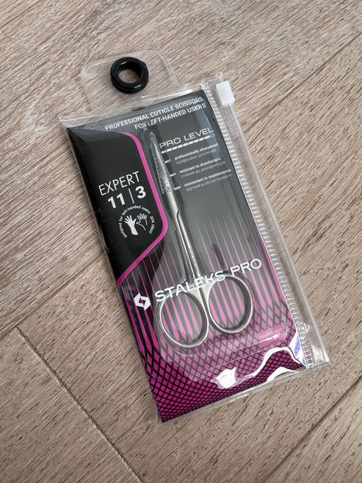Nożyczki do skórek manicure dla leworęcznych staleks 11/3