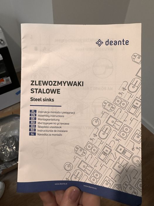 NOWY ! Zlewozmywak dwukomorowy stalowy + bateria