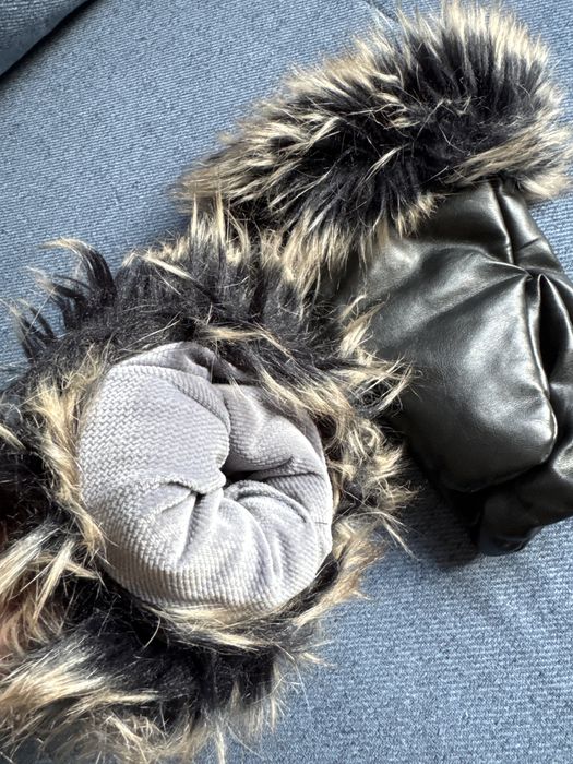 Mufki do wózka Junama z futerkiem, ocieplane na magnes