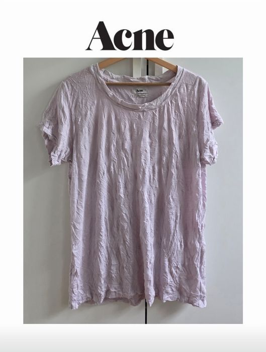 Acne Studios Pop Classics damska koszulka S liliowa basic