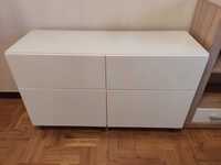 Regał Besta ikea biały - 120x42x74 cm