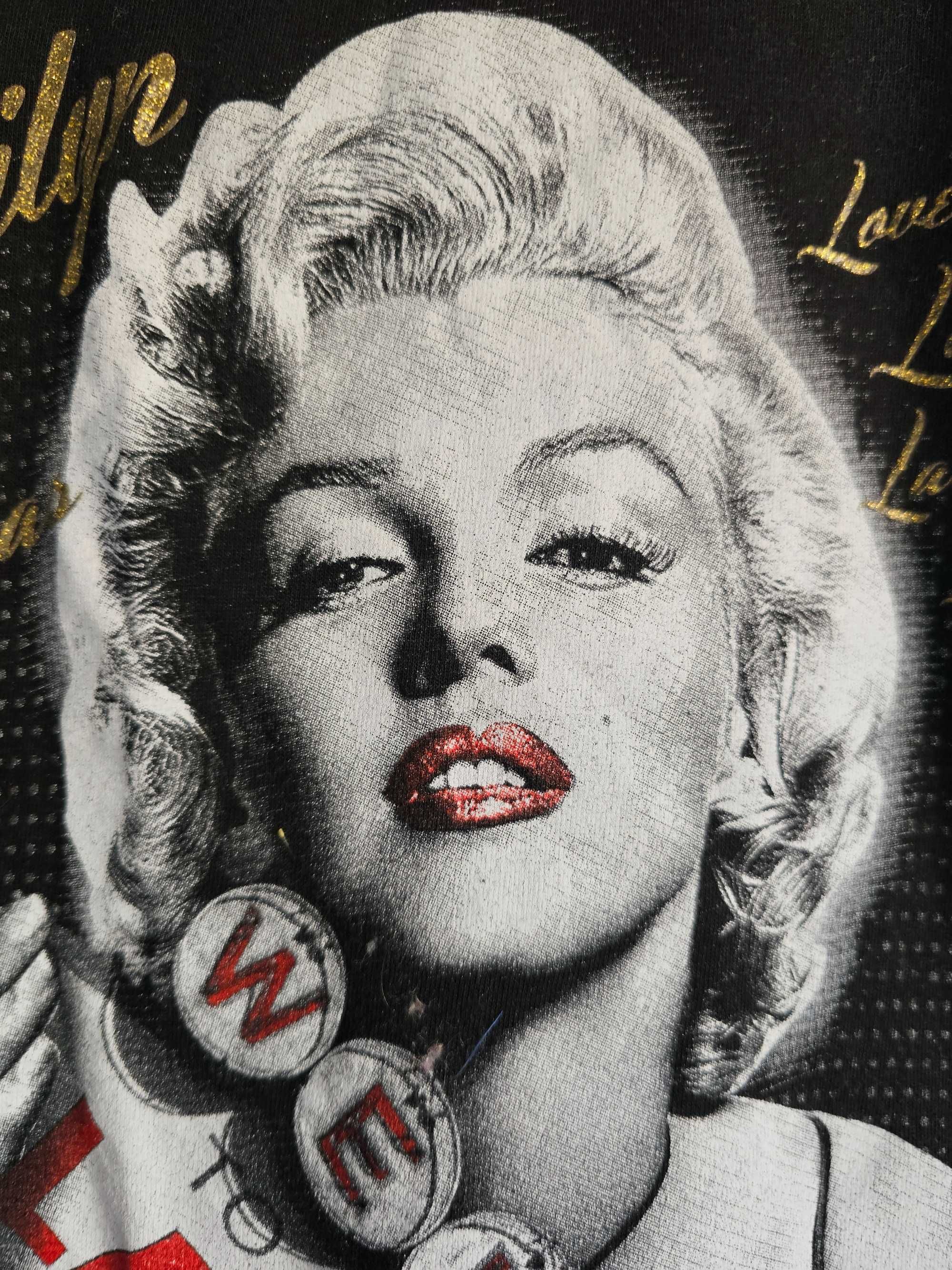 Marilyn Monroe Welcome Las Vegas czarna koszulka z krótkim rękawem