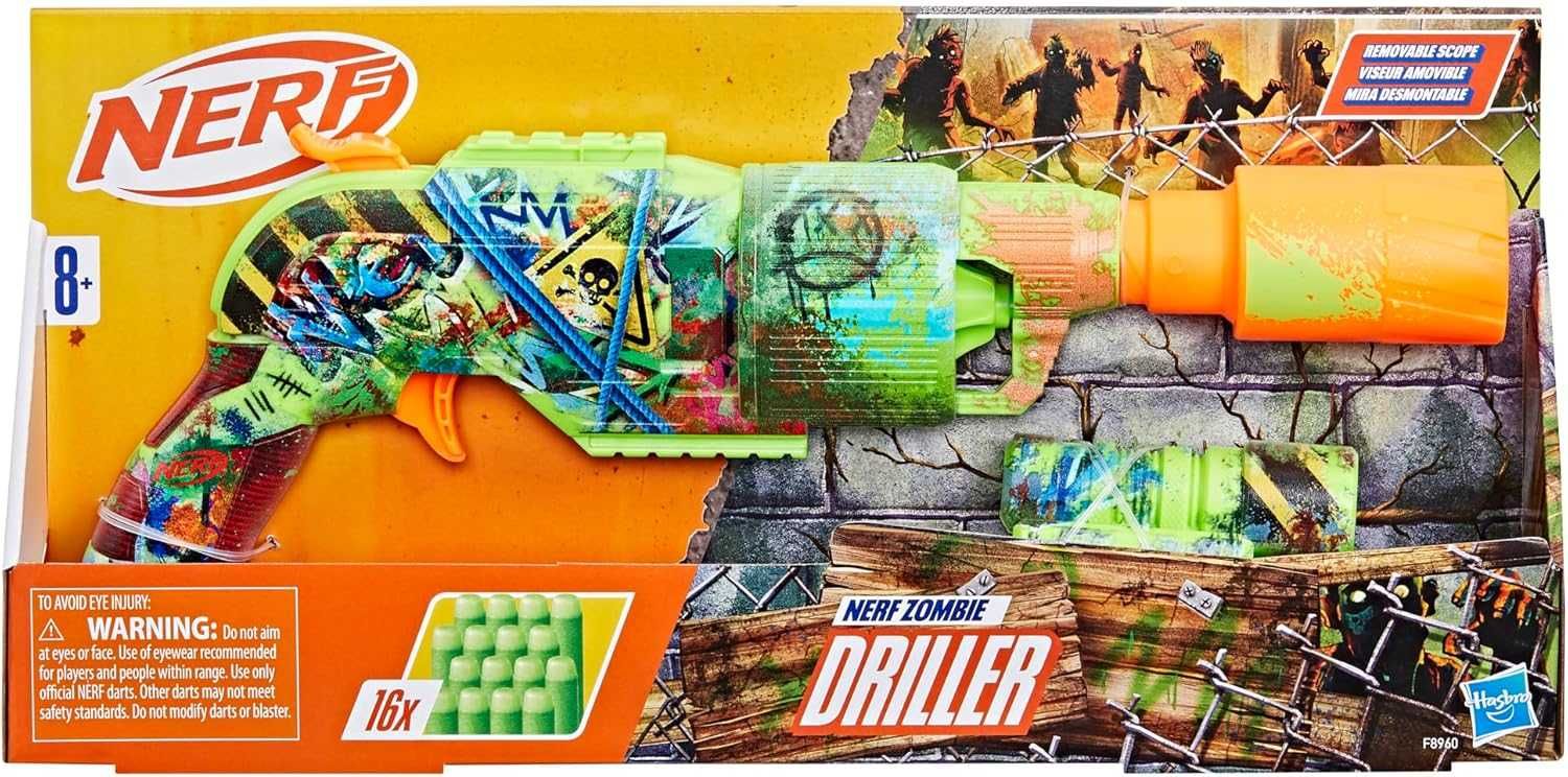 Бластер Nerf Zombie Driller Dart Blaster F8960