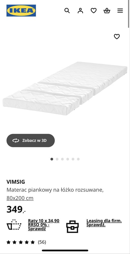 Materac VIMSIG Ikea