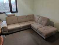 Narożnik rozkładany tapicerowany, używany (sofa kanapa