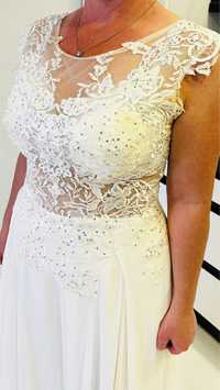Suknia ślubna kolor ecru wzrost 173-175