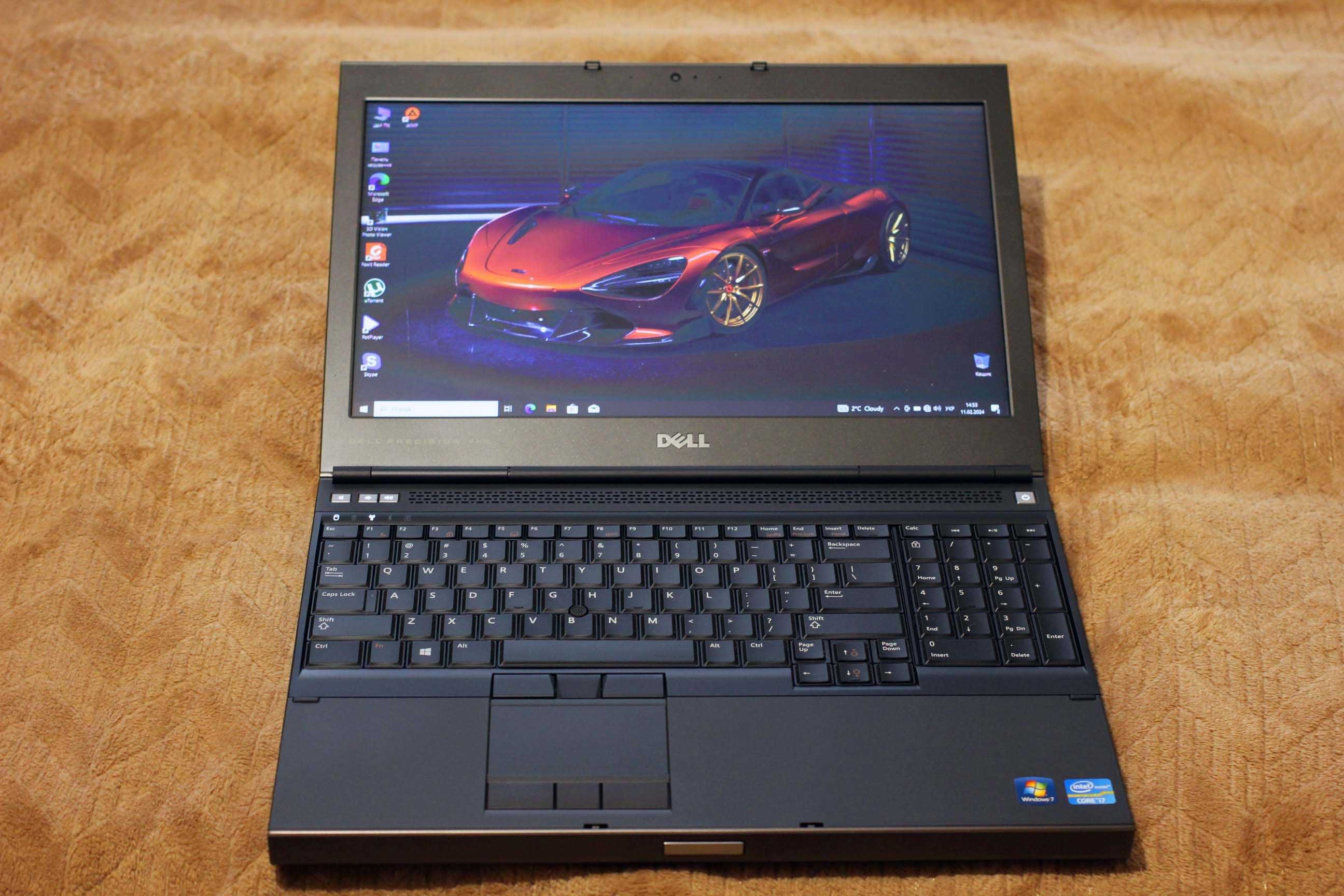 DELL M4700/Core i7-3840QM 8x/Nvidia K1000m 2GB/16GB/SSD256/FHD 15.6