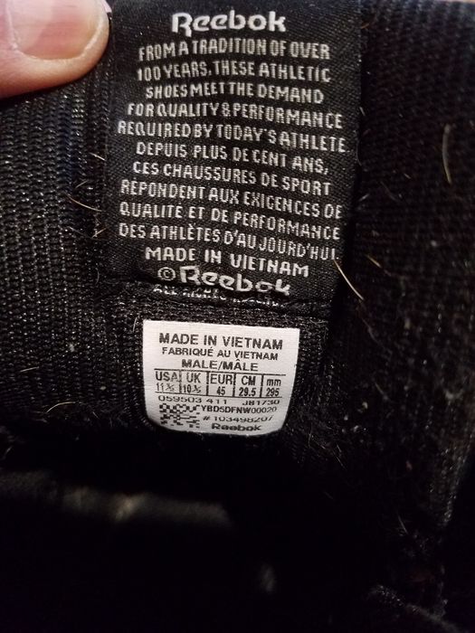 Кроссовки мужские, "REEBOK", натуральная кожа, 45 размер.