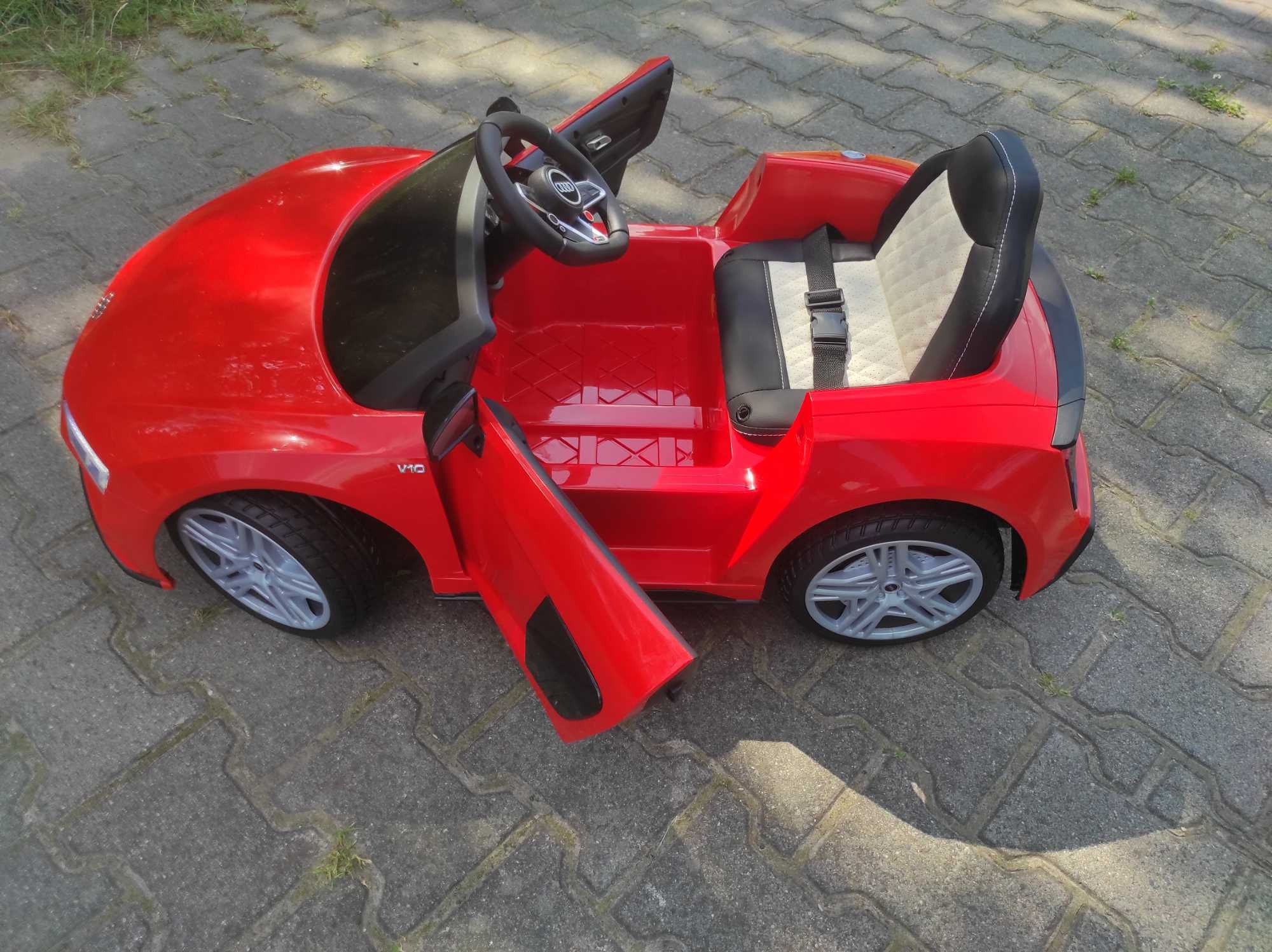 Auto Na Akumulator Audi R8  Skóra  Muzyka  Miękkie Koła