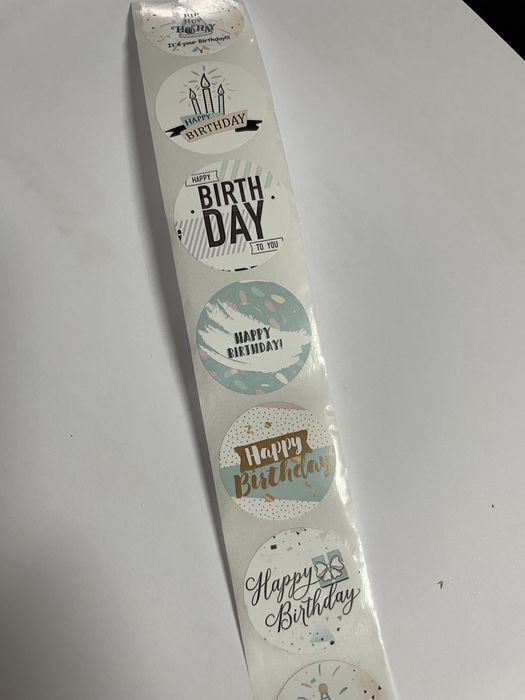 Autocolantes / Stickers em rolo para Festas / Negócio.