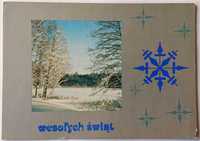Kartka pocztowa - Wesołych Świąt - KAW RUCH - czysta - 1978 r. - Nr 08
