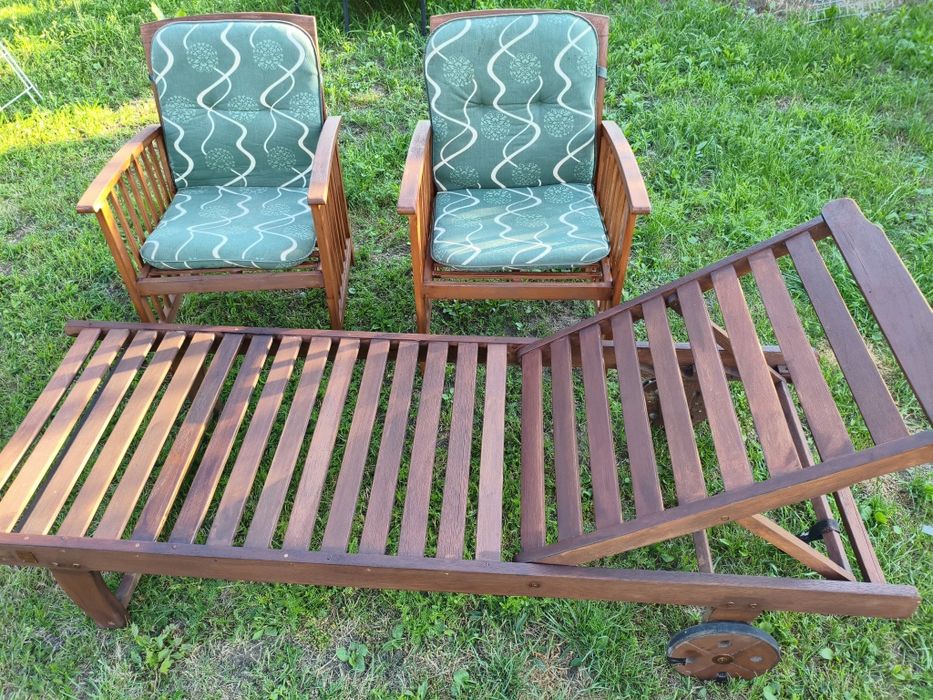 Leżak Dalripa 71 x 198 cm drewno eukaliptus twarde FSC