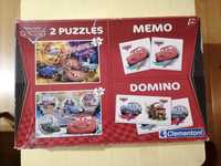 Puzzle, memo, domino autka Clementoni