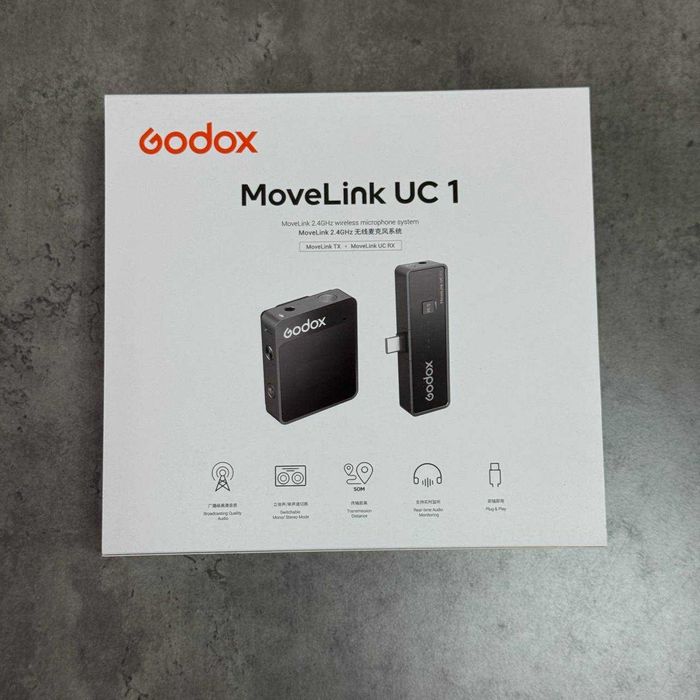 Мікрофон Godox MoveLink UC1 Type-C петлічка радіосистема dji
