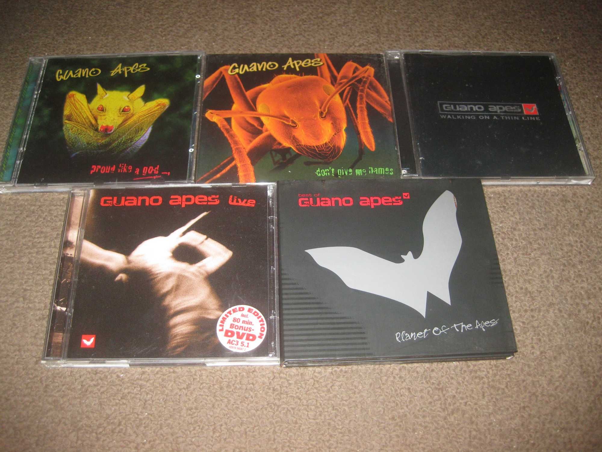 5 CDs dos "Guano Apes"