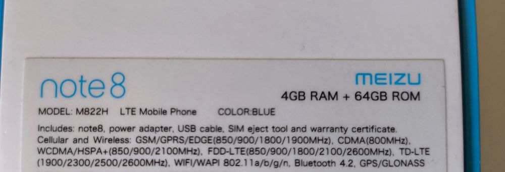 Smartfon Meizu Note 8 4/64GB Dual SIM LTE