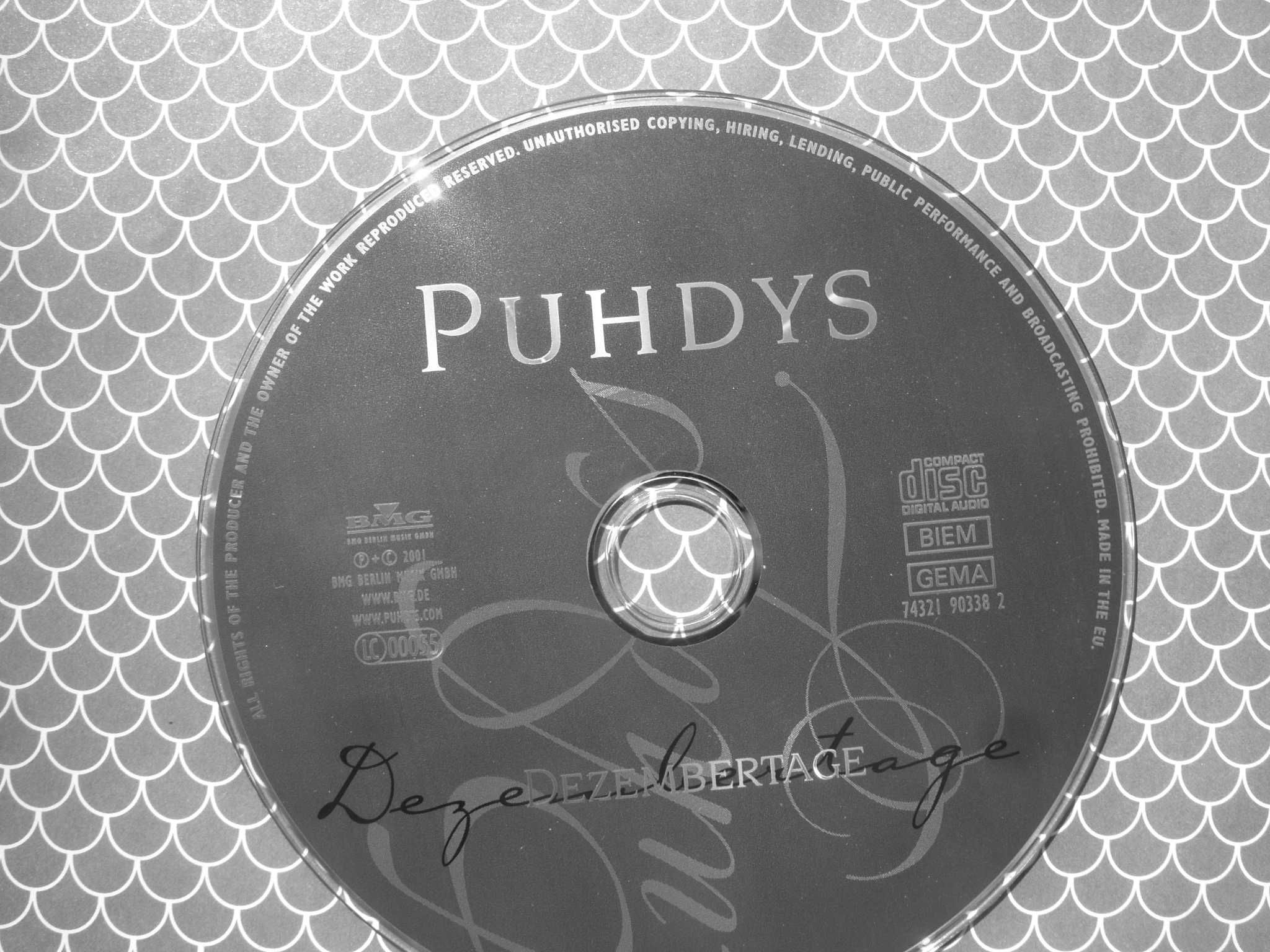 Plyta CD; PUHDYS--Dezembertage, 2001 rok.