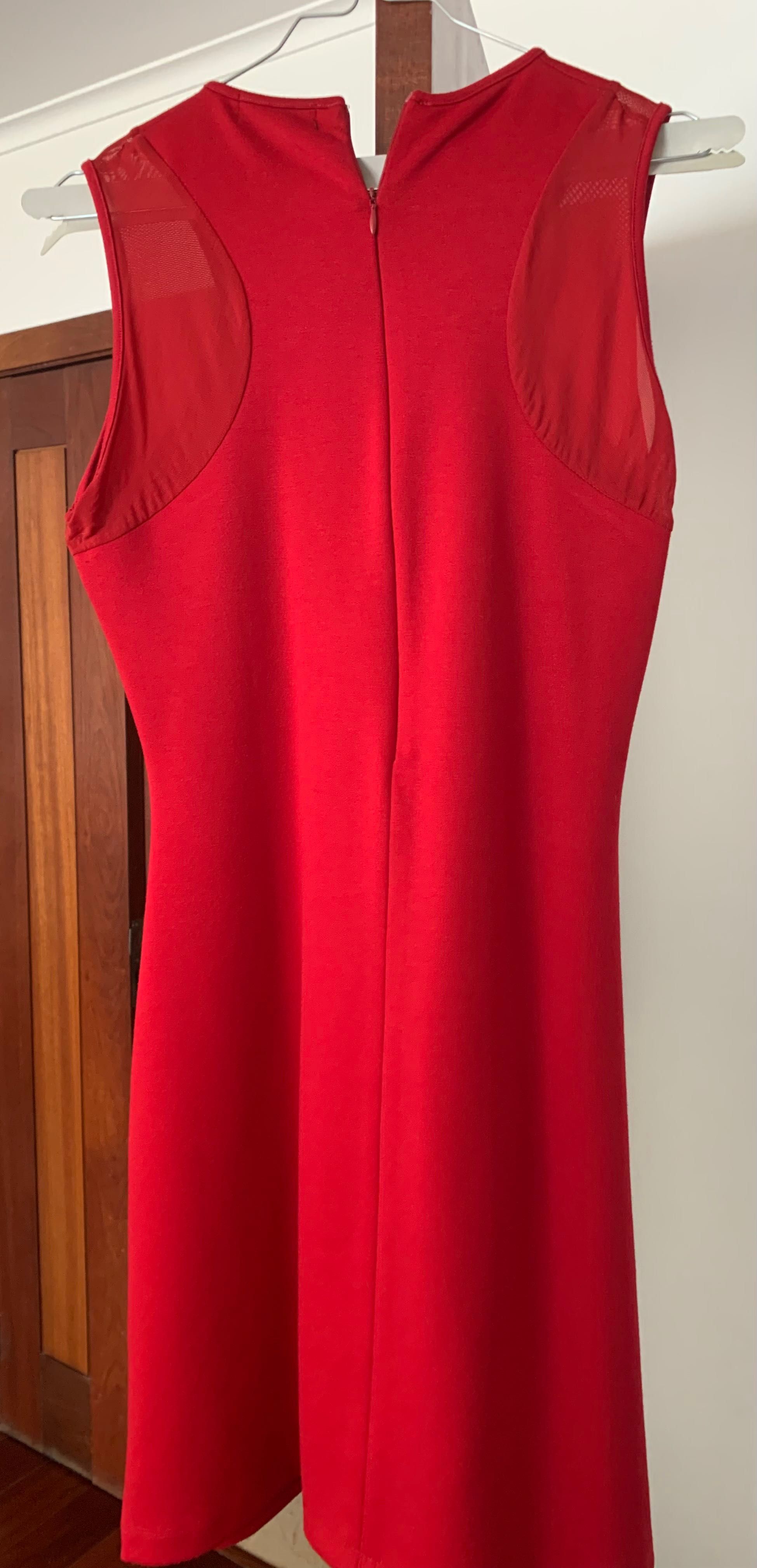 Vestido vermelho, em bom estado, Lanidor, tamanho S