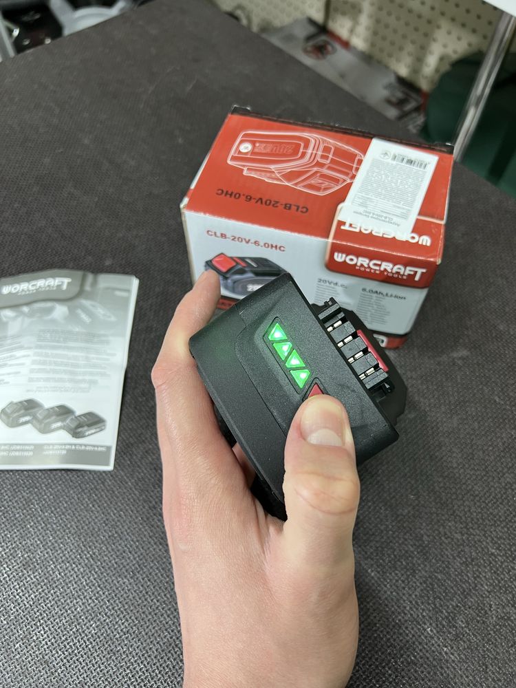 Аккумуляторная батарея WORCRAFT CLB-20V-6.0HC Скидка в описании