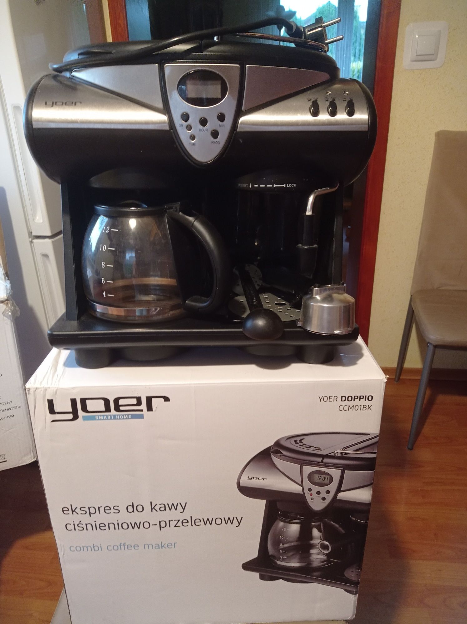 Ekspres do kawy YOER doppio CCM01BK