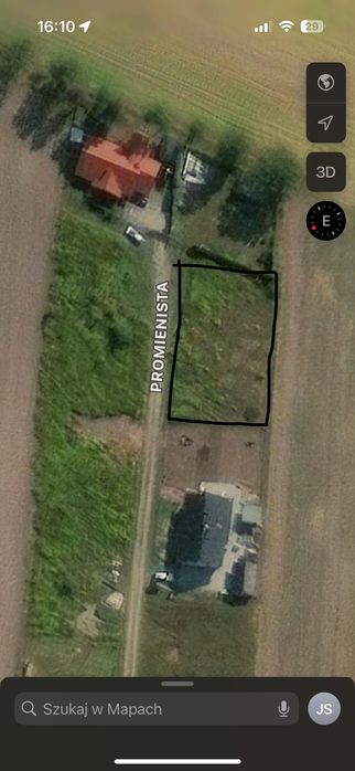 Działka budowlana Boruja Kościelna 900m