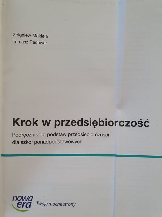 Krok w przedsiębiorczość podręcznik