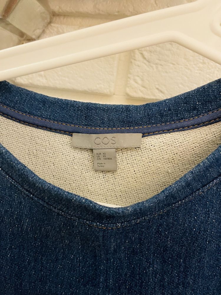 Bluzka oversize COS premium granatowa