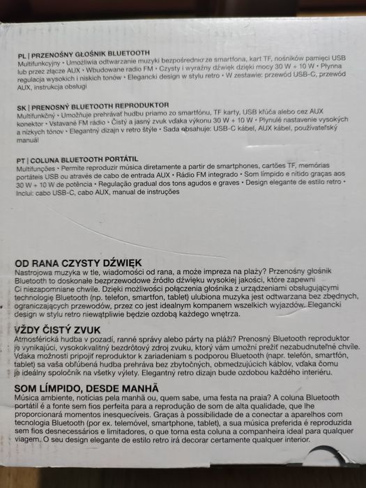 Głośnik bezprzewodowe retro