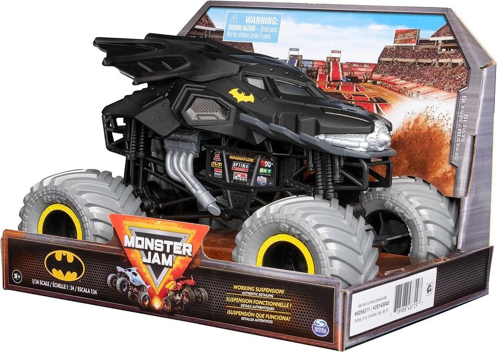 Монстр-траки Monster Jam 1:24 Оригінал Бетмобіль, Дракон, Мегалодон...