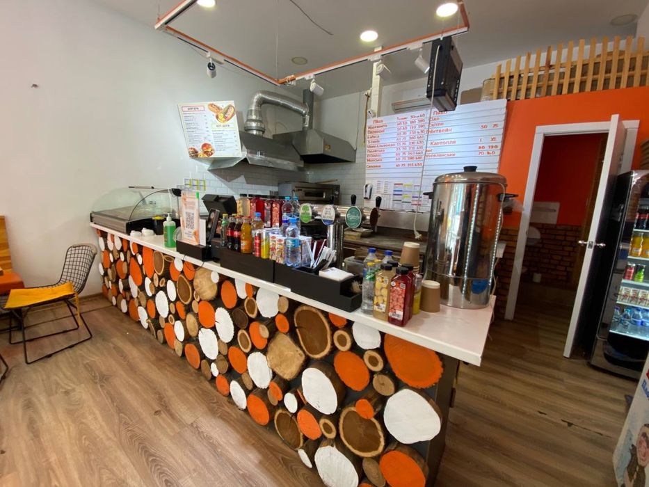 Барная стойка с тумбой и полкой