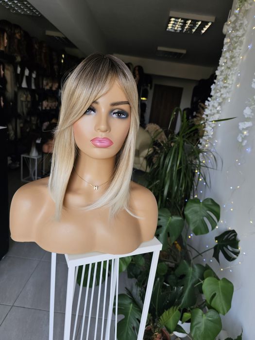 Topper Nel beżowy mix blond 3D naturalne zagęszczenie tupet