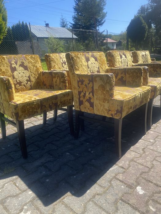 Krzeslo fotel boho shabby chic 4szt