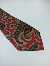 Nazareno Gabrielli czerwony jedwabny krawat paisley maj100