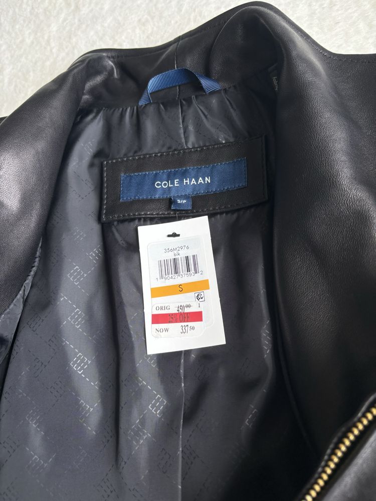 Kurtka Cole Haan rozmiar S skóra naturalna