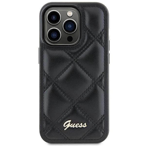 Etui Guess Quilted Metal Logo na Samsung Galaxy S23 FE - czarne