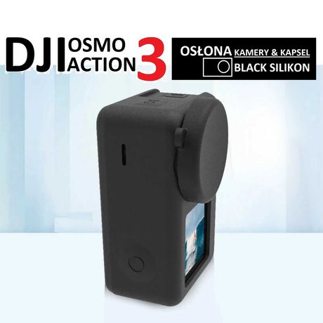 osłona + kapsel - DJI Osmo Action 3BLACK silikon