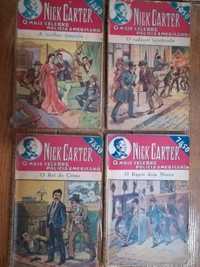 Nick Carter (conjunto de 4 livros antigos)