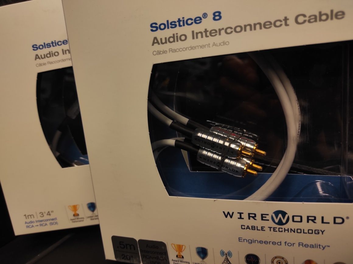 WireWorld Solstice 8 RCA interkonekt stereo Trans Audio Hi-Fi XLR