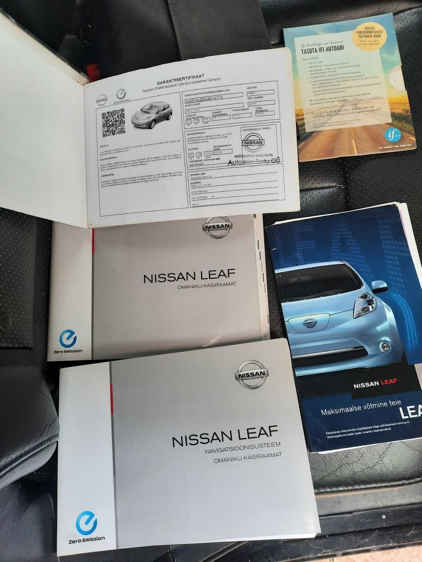 Nissan Leaf 2014 Acenta Ниссан Лиф Европа 2014 AZE0