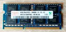 Memória portátil 4GB 2RX8 PC3-10600S DDR3 1333Mhz