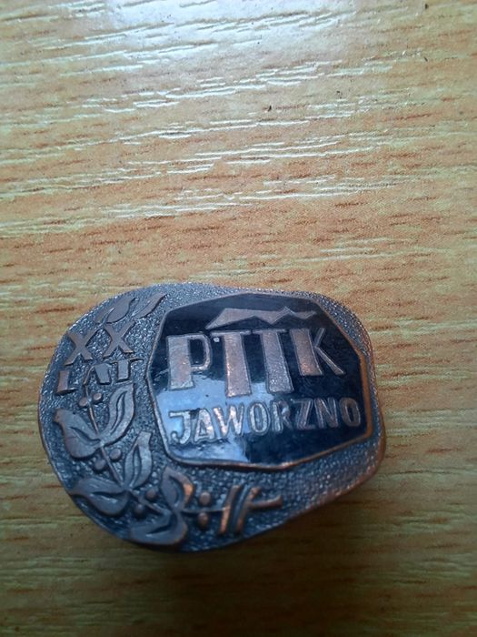 Okolicznościowa odznaka,przypinka XX lat PTTK, Jaworzno