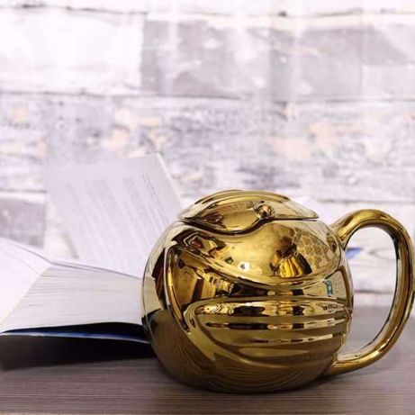 złoty znicz nowy oryginalny kubek Harry Potter ABYstyle 3D MUG