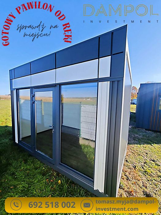 Nowoczesny pawilon 4x3 m – całoroczny, od ręki, funkcjonalny - zobacz!