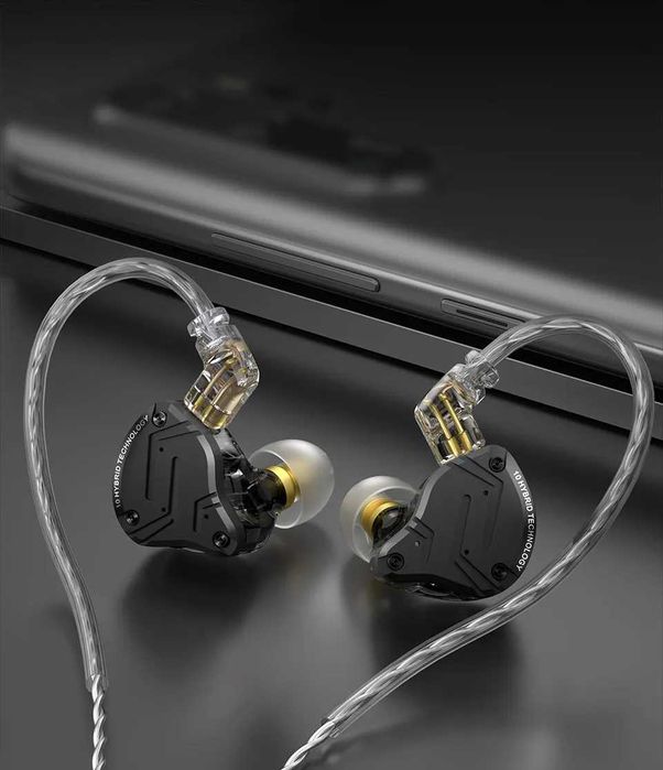 KZ ZS10 PRO X (Hi-Res, 1DD+4BA) – Гібридні навушники для крутого аудіо